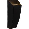 Applique moderne en aluminium noir LED Cara