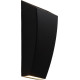 Applique moderne en aluminium noir LED Cara