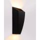 Applique moderne en aluminium noir LED Cara