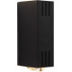 Applique moderne rectangulaire en aluminium noir LED Cara