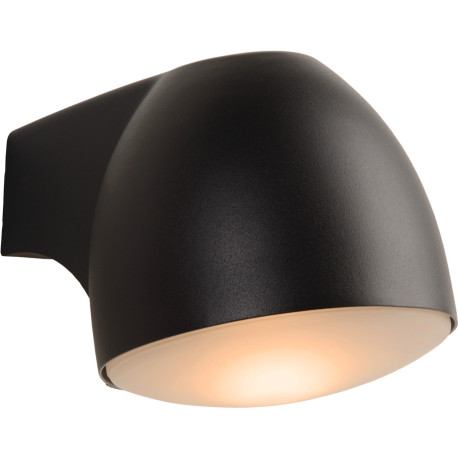 Applique moderne extérieure en aluminium noir Camac