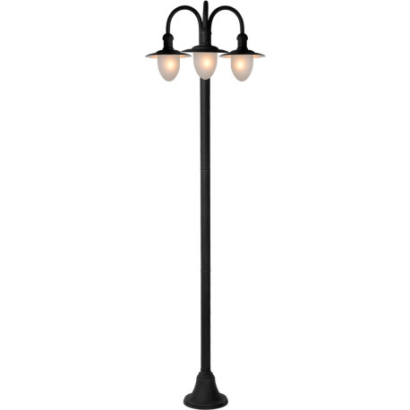 Lampadaire vintage 1 lampe métal noir Dagmar
