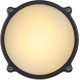 Applique classique ronde en aluminium noir Ø 15,5 Daria