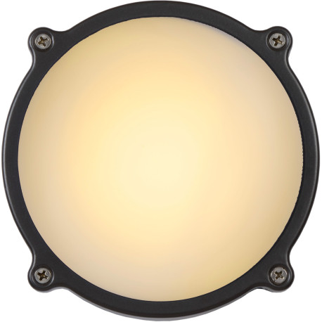 Applique classique ronde en aluminium noir Ø 15,5 Daria