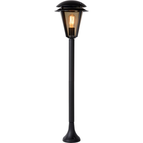 Borne vintage extérieure en aluminium noir Nisia