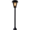 Borne vintage extérieure en aluminium noir Nisia