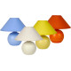 Lampe de table classique en céramique et tissu blanc mat