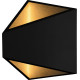 Applique moderne extérieure en aluminium noir Gaby