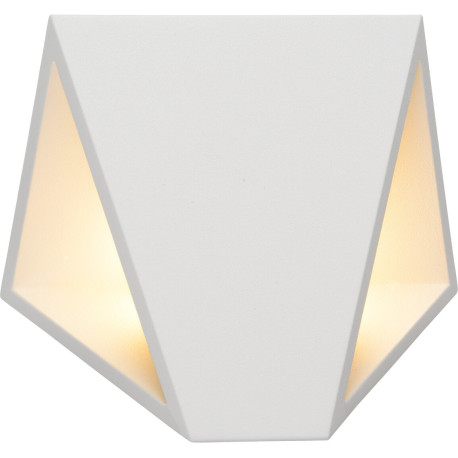 Applique moderne extérieure en aluminium blanc Gaby