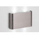 Applique moderne d'extérieur en aluminium chromé LED Gabia