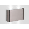 Applique moderne d'extérieur en aluminium chromé LED Gabia