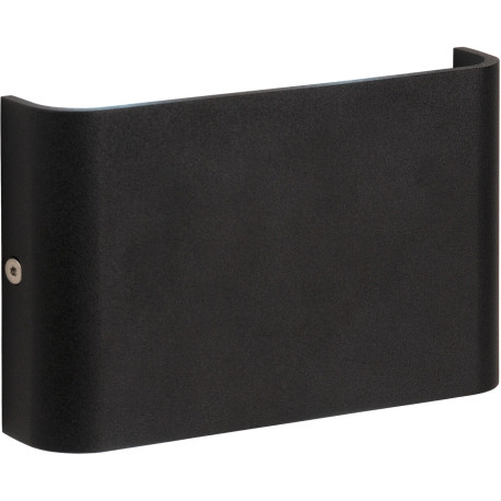 Applique moderne d'extérieur en aluminium noir LED Gabia