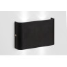 Applique moderne d'extérieur en aluminium noir LED Gabia