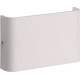 Applique moderne d'extérieur en aluminium blanc LED Gabia