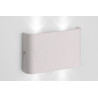 Applique moderne d'extérieur en aluminium blanc LED Gabia