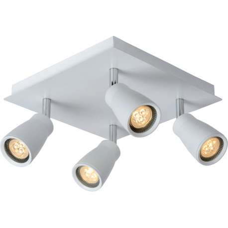 Spot moderne 4 LED en métal blanc Gall