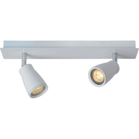Spot moderne 2 LED en métal blanc Gall