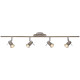 Spot moderne 4 LED en métal chromé Hélie