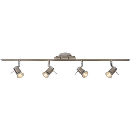 Spot moderne 4 LED en métal chromé Hélie