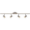 Spot moderne 4 LED en métal chromé Hélie