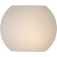 Applique moderne en verre opaque blanc Ø20 cm Helga