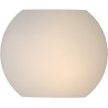 Applique moderne en verre opaque blanc Ø20 cm Helga