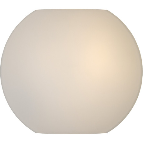 Applique moderne en verre opaque blanc Ø25 cm Helga