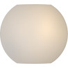 Applique moderne en verre opaque blanc Ø25 cm Helga