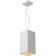 Suspension moderne ajustable en métal blanc 3 LED Helois