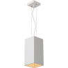 Suspension moderne ajustable en métal blanc 3 LED Helois