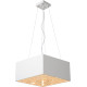 Suspension moderne ajustable en métal blanc 5 LED Helois