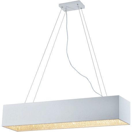 Suspension modernne en métal blanc 10 LED Helois