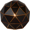 Lampe à poser moderne en métal noir Ø25 cm Haude