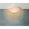 Plafonnier moderne en PVC blanc Ø27 cm Han