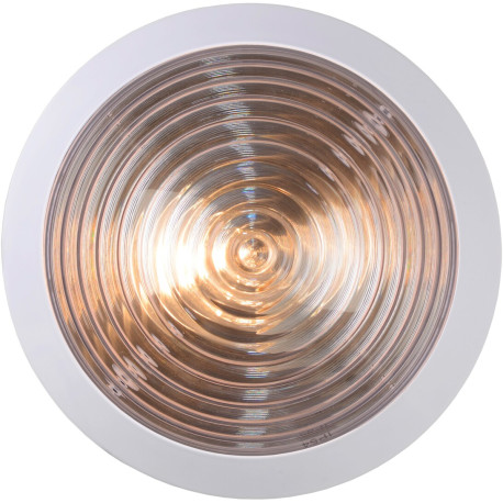 Plafonnier moderne en PVC blanc Ø27 cm Hana
