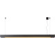 Suspension moderne en aluminium noir 2 LED Hanaé
