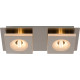 Spot moderne en métal chromé 2 LED Hazel