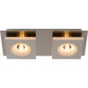 Spot moderne en métal chromé 2 LED Hazel