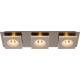 Spot moderne en métal chromé 3 LED Hazel