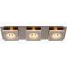Spot moderne en métal chromé 3 LED Hazel