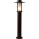 Borne classique d'extérieur en aluminium brun Ø24 cm Ido