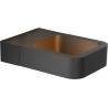 Applique moderne d'extérieur en aluminium noir LED Ilda