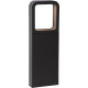 Borne moderne extérieure LED en aluminium noir H35 cm Ilda