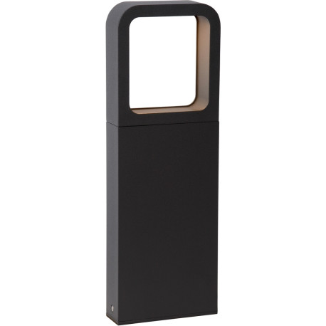 Borne moderne extérieure LED en aluminium noir H35 cm Ilda