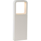 Borne moderne extérieure LED en aluminium blanc H35 cm Ilda
