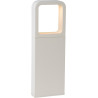 Borne moderne extérieure LED en aluminium blanc H35 cm Ilda
