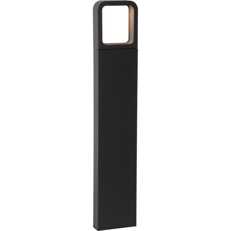 Borne moderne extérieure LED en aluminium noir H65 cm Ilda