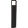Borne moderne extérieure LED en aluminium noir H65 cm Ilda