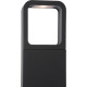 Borne moderne extérieure LED en aluminium noir H65 cm Ilda