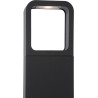 Borne moderne extérieure LED en aluminium noir H65 cm Ilda